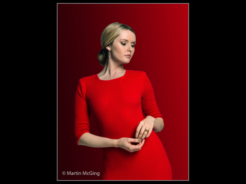 Martin McGing – Lady in Red_Portrait_28-2